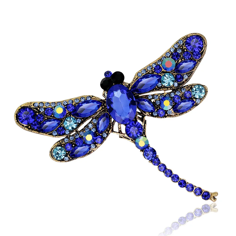 

Vintage Dragonfly Large Insect Brooch Fashion Daisy Brooches For Women Animal Jewelry Funny Spring Design High Quality New