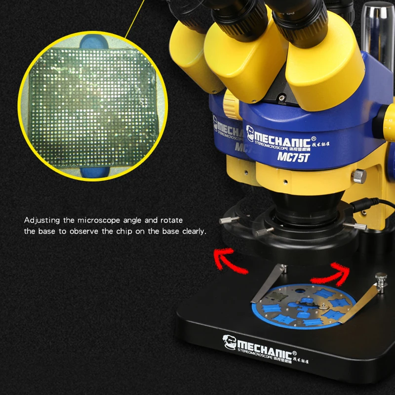 Микроскоп база датчик отпечатков пальцев ремонтная платформа для удаления клея