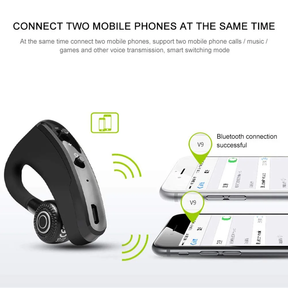 Беспроводные наушники V9 с микрофоном HD Bluetooth 5 0 для IPhone Samsung Xiaomi | Электроника