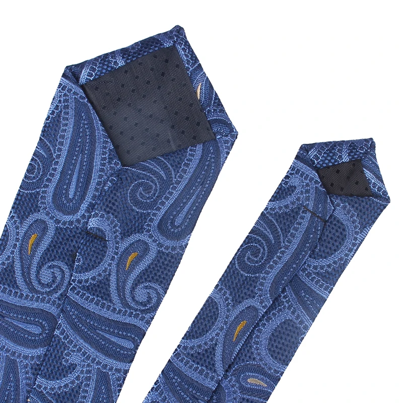 Узкий мужской галстук с пейсли жаккардовые Тканые Полосатые Галстуки для мужчин