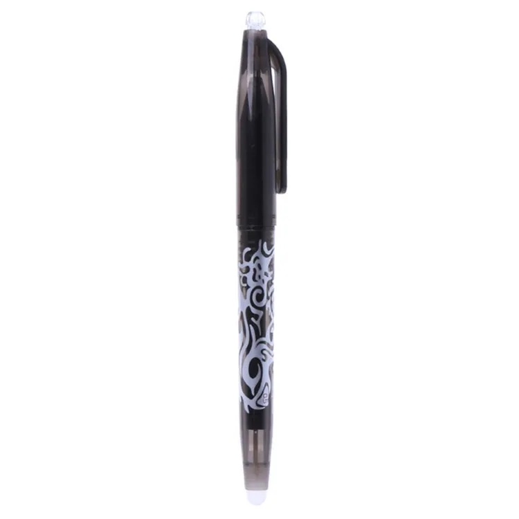 Стираемая гелевая ручка роллербол магический пишущий роллер 0,5 мм студенческие канцелярские принадлежности - Цвет: Black