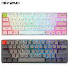 SKYLOONG SK61 PBT Keycaps Mechanical Keyboard Hot Swap Gaming Keyboard For Desktop/Laptop/Tablet RGB Gamer Mechanical Keyboard