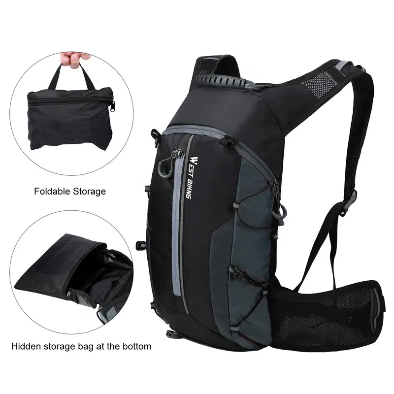 10L/16L Cycling Backpack Waterproof Bicycle Bag Ultralight Hydration Pack Outdoor Travel Man Climbing Hiking | Спорт и развлечения
