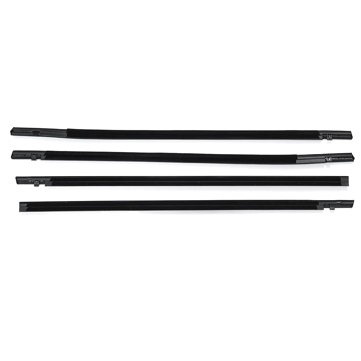 

NEW 4PCS/SET Car Weatherstrip Seal Belt Outside Window Moulding Weather Strip For Honda for Civic 2016-2019