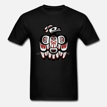 Забавные футболки Haida raven мужские с изображением комических птиц