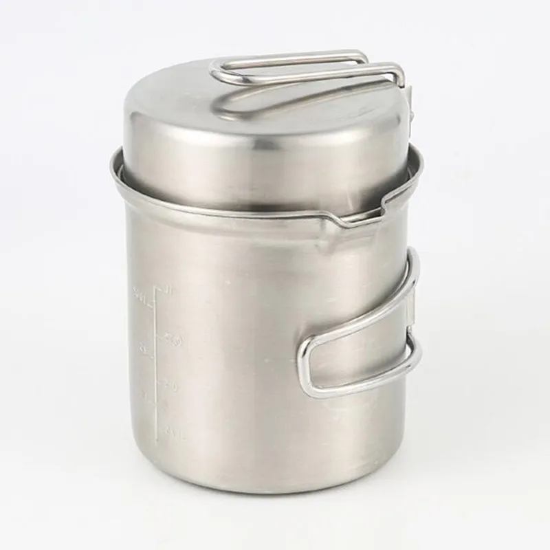 Портативная уличная посуда для кемпинга из нержавеющей стали 304 набор беспорядка