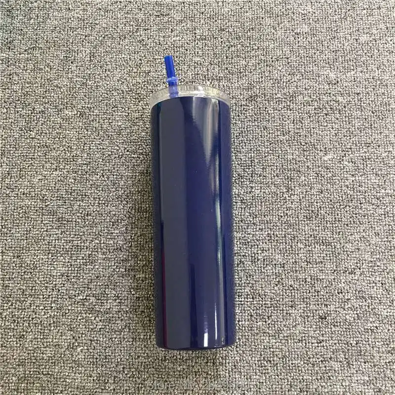 20oz H 20 унций Тощий стакан пивная чашка с крышкой соломенная тощая винная чашка с двойными стенками с вакуумной изоляцией кружка из нержавеющей стали тонкий термос бутылка - Цвет: 20oz H