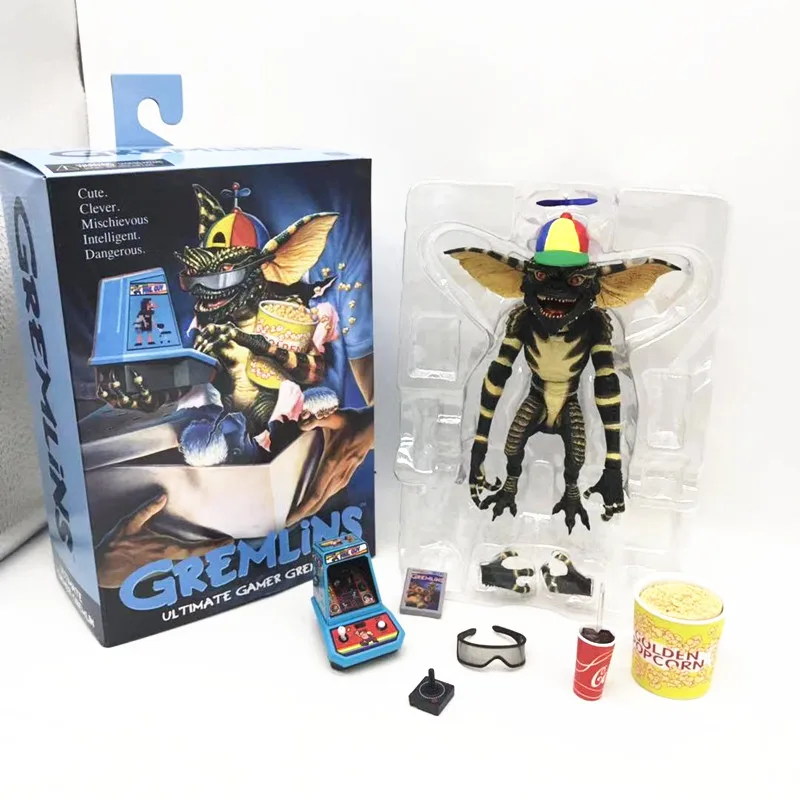 NECA Gremlins Ultimate Gamer Gremlin Милая умная озорная интеллектуальная Коллекционная Фигурка