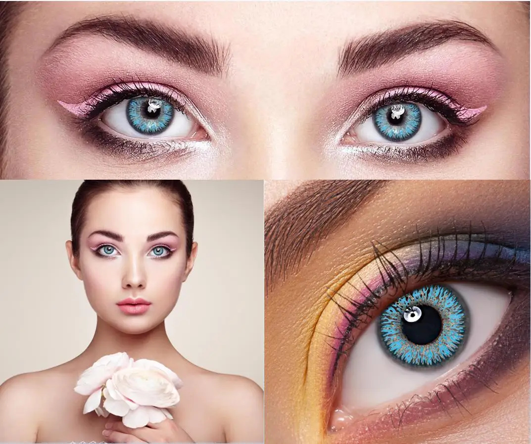 

Gray Brown Natural Contact Lenses 1 Pair Colored Lenses Super Natural Eye Color Lens Yearly Lenses For Eyes