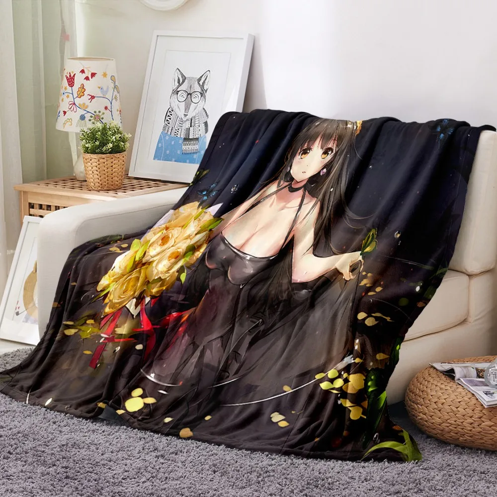 

Japan Anime Flannel Blanket Bikini Underwear Sexy Girl Fleece Blanket Home Textile Throw Blanket Picnic Airplane Fluffy Blanket