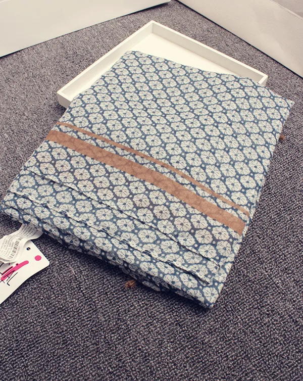 Женский дизайнерский шарф длинный с зеленым и желтым принтом Осень зима 2020|scarf