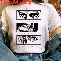 hot japanese anime shingeki no kyojin women t shirts kawaii attack on titan t shirt harajuku titans attack graphic tees female