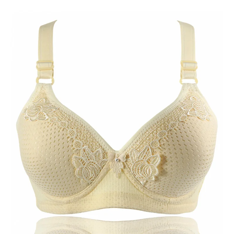 

Women Wireless Plus Size 36-42 B C Cup Bras Soft Wire Free Underwear Lace Ladies Push Up Brassieres Sexy Bralette Lingerie