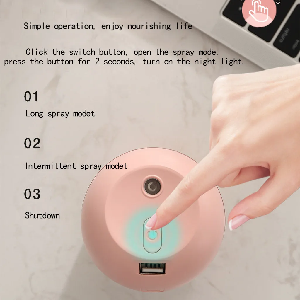 2021 Ultrasonic Mini Air Humidifier 200ML Aroma Essential Oil Diffuser for Home Car USB Fogger Mist Maker with LED Night Lamp | Дом и сад