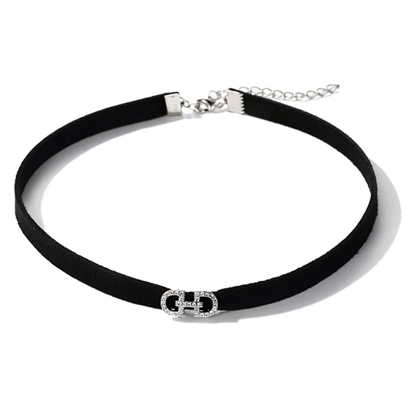 Женское колье чокер с буквенным принтом в европейском и американском стиле