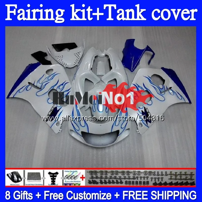 

+Tank For SUZUKI SRAD GSXR 750 600 GSX-R600 62MC.33 GSXR750 GSXR600 96 97 98 99 00 1996 1997 1998 1999 2000 Pearl White Fairing