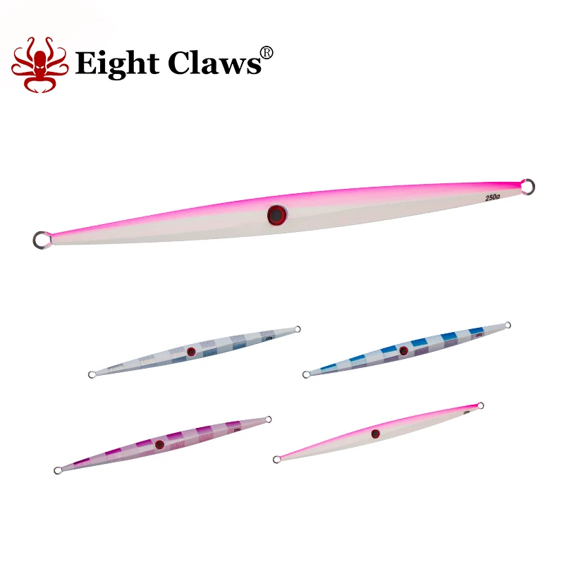 

EIGHT CLAWS 300g Metal Lead Jig Fishing Lure Vertical Sinking Wobbler Jigs Ocean Swimbait Slow Jigging Artificial Bait