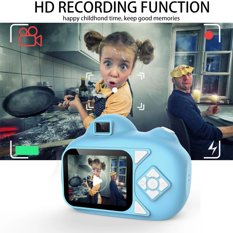 Детская камера мультяшная Милая вспышка 20 Мп HD мини цифровая детские игрушки 2 4