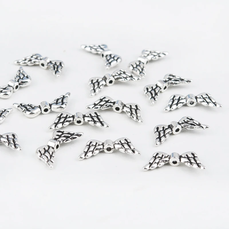 8 сезонов сплав цинка разделительные бусины Крыло ангела золото/античный