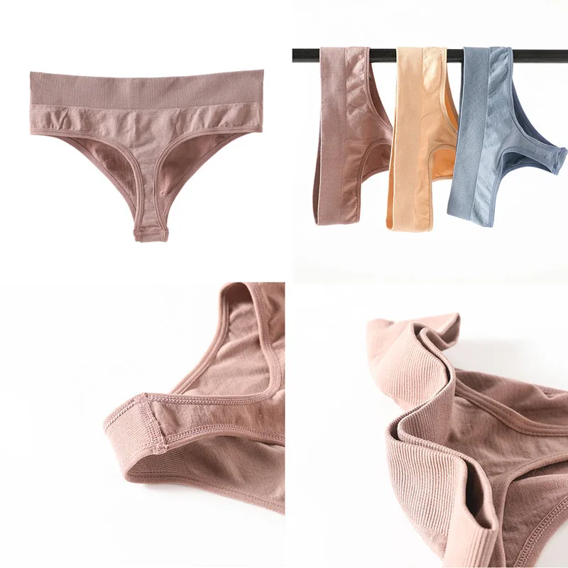 

2 unids/set Tanga medias de mujer Sexy body bragas ropa interior sin costuras mujer Sexy confort Briefs mujer T-Tanga