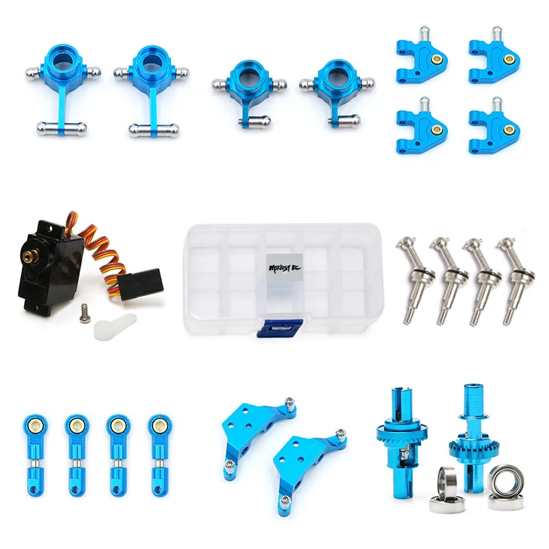 

Wltoys 1/28 Metal Full Set Upgrade Parts for P929 P939 K979 K989 K999 K969 RC Car servos and differential bearing