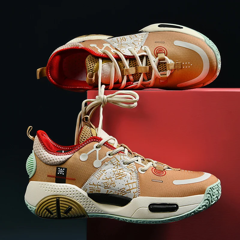 

Баскетбольные кроссовки для мужчин и женщин, дышащие, амортизирующие, Нескользящие, для спортзала, тренировок