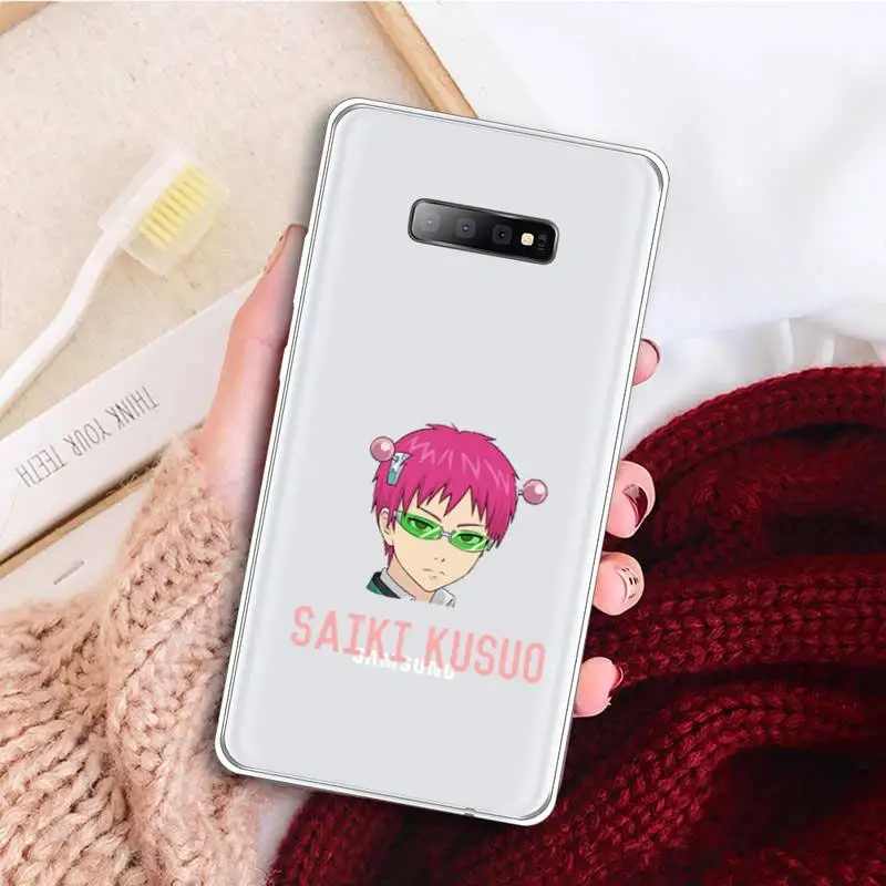 

The Disastrous Life of Saiki K Saiki Kusuo Phone Case Transparent For Samsung Galaxy A 71 21s S note 8 9 10 plus 20 ultra