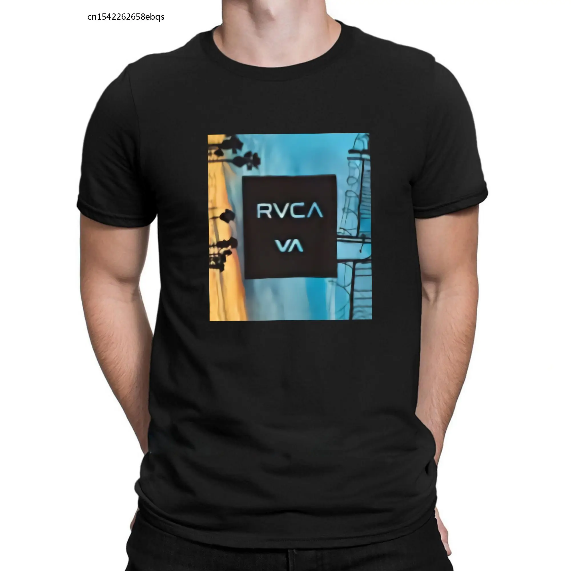 

Мужская футболка с надписью Lasting Charm Rvca, летняя стильная футболка с уникальным дизайном
