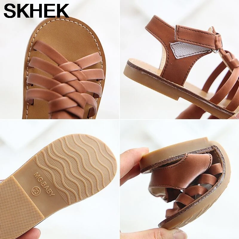 Нескользящие пляжные туфли SKHEK для маленьких детей милая обувь принцессы Новинка