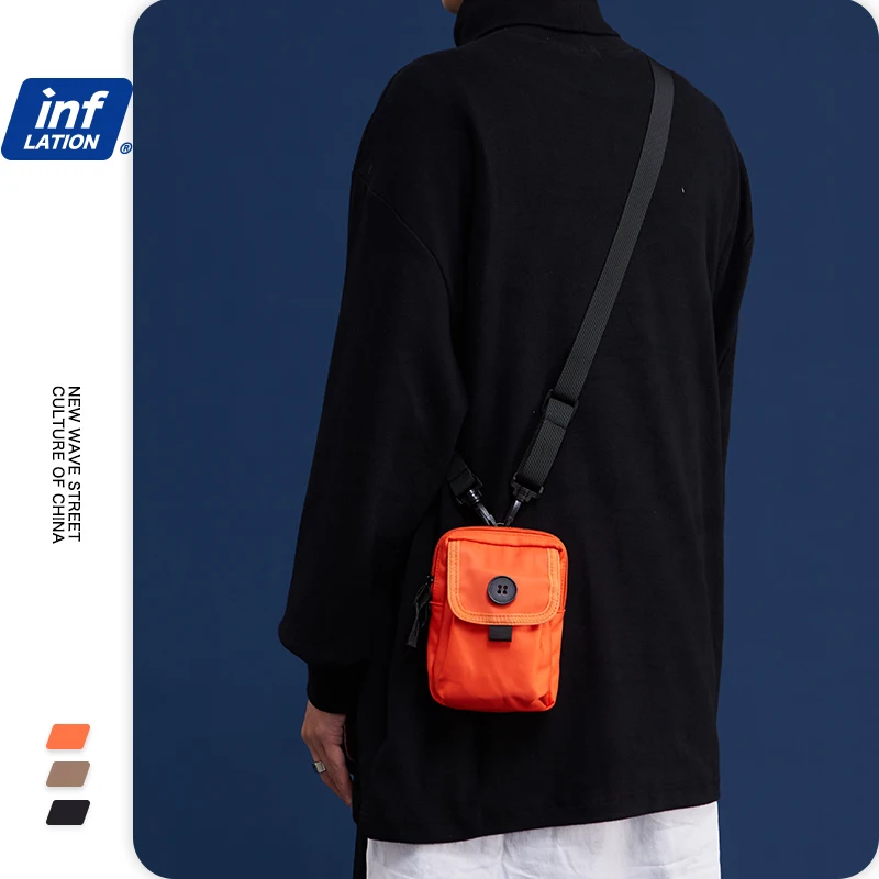 

INFLATION Women Men Crossbody Bag Male Bag Unisex Belt Chest Bag Small Waist Packs Fashion Small Pouch Streetwear Bag 122AI2017