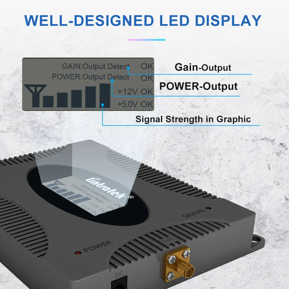 lintratek AWS Band 4 4G signal booster LTE 1700/2100MHz Cell phone amplifier B4 Cellular amplifier Gift wrapping Full kit