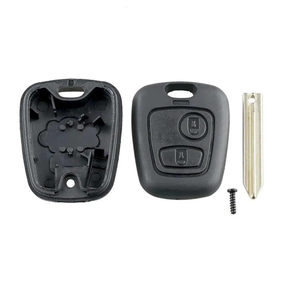 Чехол для автомобильных ключей с 2 кнопками Сменный пульта дистанционного