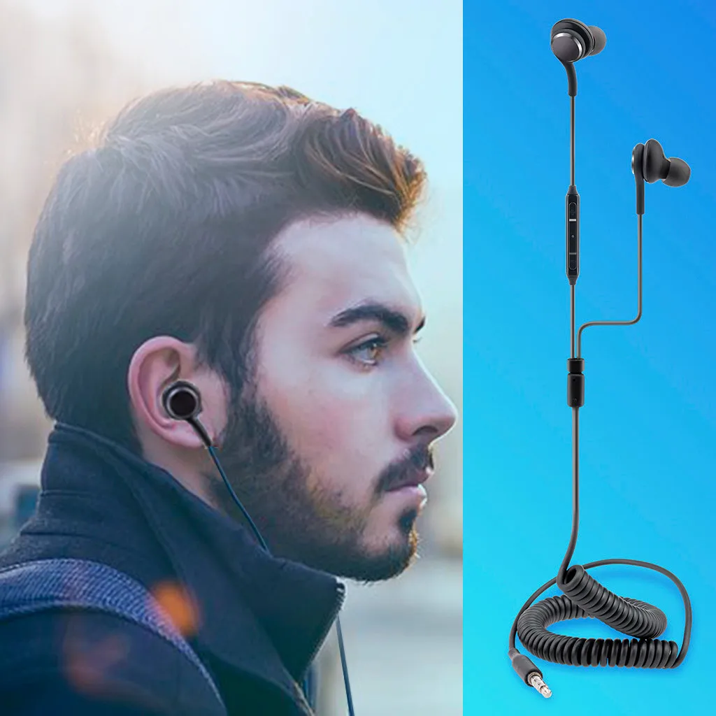 Beautyss 3 5 мм наушники в ухо стерео HIFI музыка телескопические проводные с микрофоном