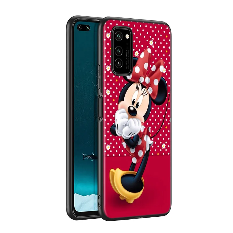 minnie mouse silicone cover for huawei p40 p30 p20 pro p10 p9 p8 lite e plus 2019 2017 5g black phone case free global shipping