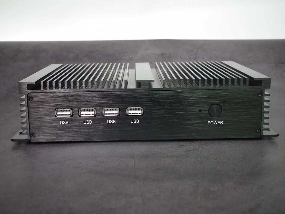 Безвентиляторный usb 3.0 промышленных с двойной гигабитный lan 4 com hdmi автоматической загрузки intel celeron c1037u 1.8g 4g барана 16g ssd windows linux