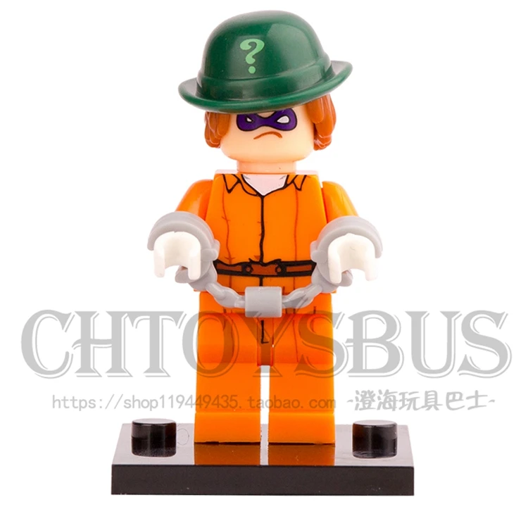 Одноместный продажа 2017 BATMAN MOVIE Arkham Asylum Riddler Строительные блоки SUPER HEROES Лига