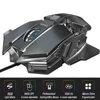 ergonomic wired or 2 4ghz wireless gaming mice computer mice gamer laptop optical mouse gamer 6400dpi