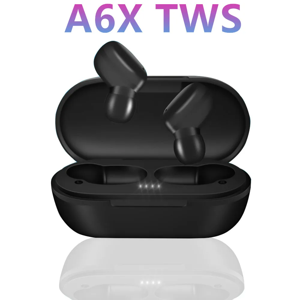 A6X TWS наушники 5,0 Bluetooth наушники Спортивная Беспроводная гарнитура шумоподавление HD мини наушники PK i12 i10 i14 i11 i13