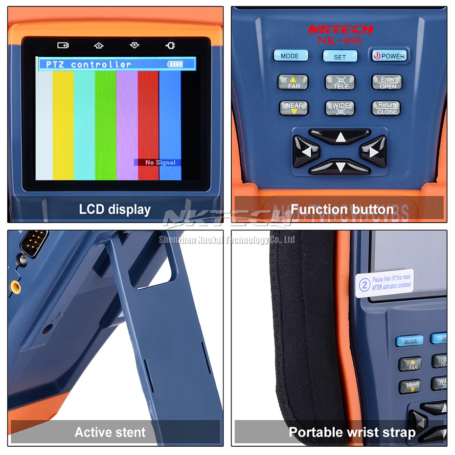 Цифровой мультиметр NKTECH цифровой тестер для видеонаблюдения 4 в 1 аналоговых