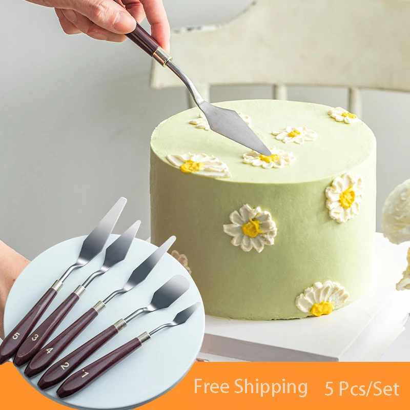 5 шт./набор шпатель из нержавеющей стали для украшения торта | Дом и сад