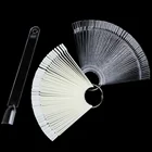 Прозрачные накладные ногти моделирование лака для ногтей демонстрация в форме веера лак для ногтей часы с кольцом для практики демонстрация ногтей