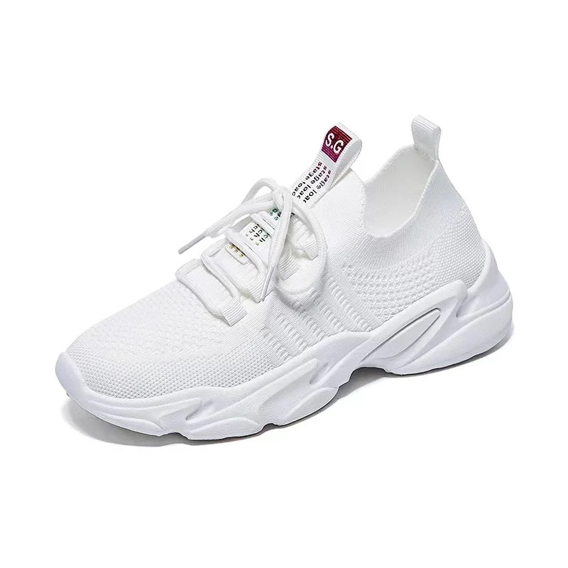 

Women's shoes flying weaving spring 2021 new woman vulcanize shoes platform sneakers casual shoes fitness Comfortable shoes