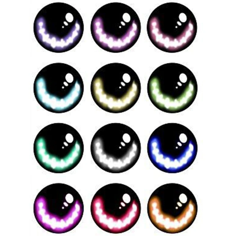 

20pcs 8/12/18mm Glass Doll Eyes DIY Crafts Eyeballs for Dinosaur Animal Eye 54DF
