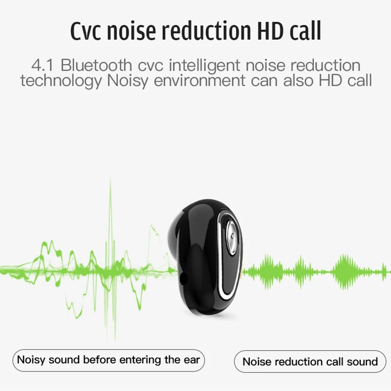 Rovtop Беспроводные наушники с Bluetooth 4,1, мини Беспроводные спортивные наушники с микрофоном, гарнитура для телефона Z4