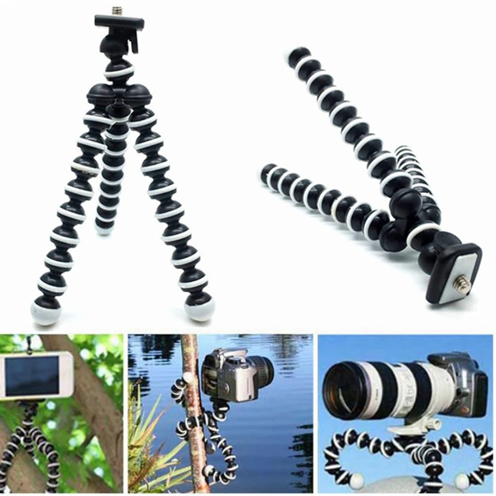 Octopus Tripod Lightweight Portable Mobile Camera Holder Clip Smartphone Monopod Tripe Stand S M L XL Size for Phone | Электроника