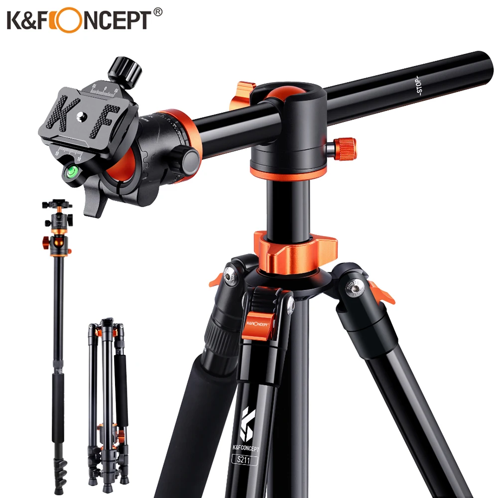 K &amp F Concept 72 &quotS211 штатив для камеры алюминиевый Профессиональный DSLR с шаровой