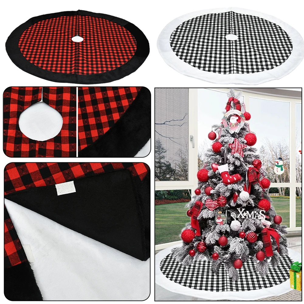 

Snowflake Christmas Tree Decor White Christmas Tree Skirt Fur Skirt For Xmas Decorations Christmas Xmas Tree Decor High Quality