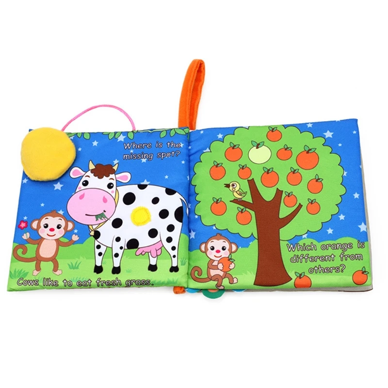 

P15C Веселая Интерактивная детская книга с мультяшным фото для младенцев и младенцев 1 год ранние образовательные принадлежности