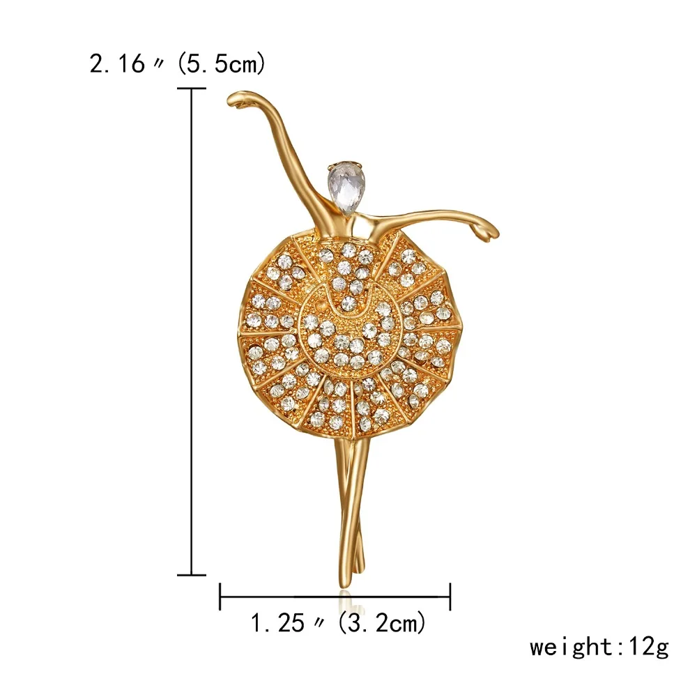 Мода Rhinestone танцы мальчик и девочка чертежное масло фигурка персонажа брошка заколка для женщин Девушка эмаль платье маленькое платье аксессуары