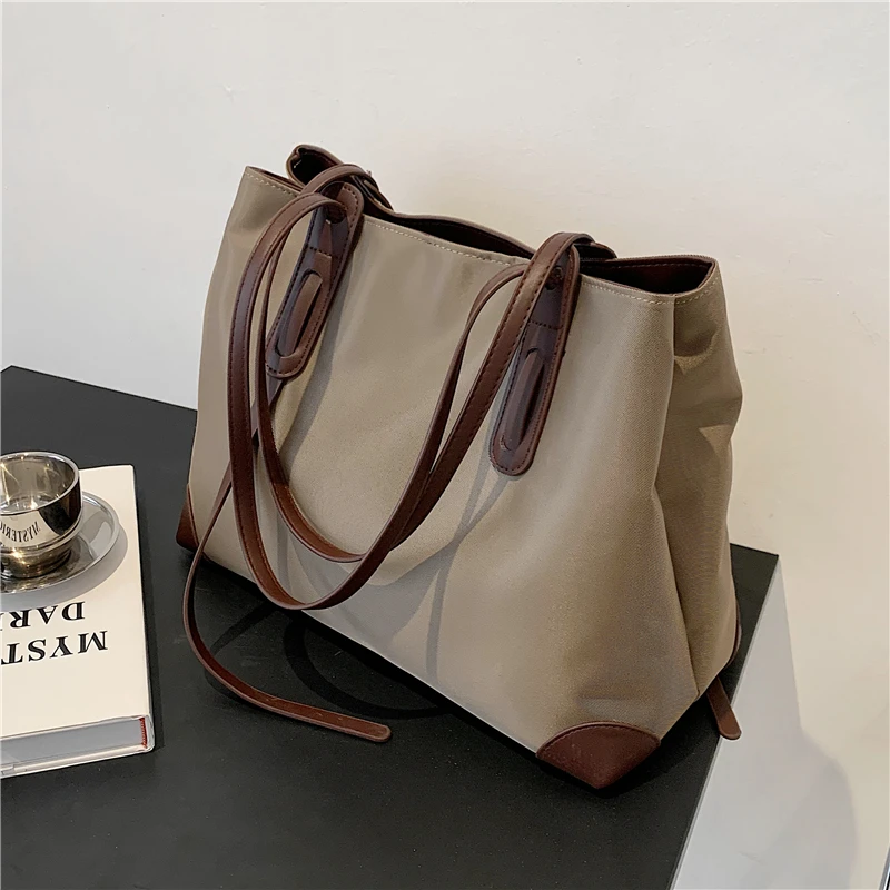 

Роскошные большие сумки из ткани Оксфорд, дизайнерские женские сумки на плечо в стиле пэчворк формата A4, большие дамские сумки 2021